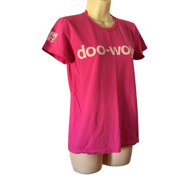 American Apparel Bruno Mars Doo-wops Pink Tee Shirt Woman Size Large - Picture 2 of 9